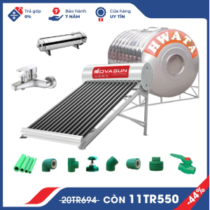 Combo Máy Nước Nóng Năng Lượng Mặt Trời 4 Món Tiết Kiệm Nova Sun CB4MNS02