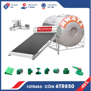 Combo Máy Nước Nóng Năng Lượng Mặt Trời 3 Món Tiết Kiệm Nova Sun CB3MNS01