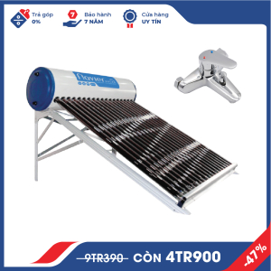 Combo Máy Nước Nóng Năng Lượng Mặt Trời 2 Món Tiết Kiệm Navier Solar CB2MTK03