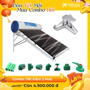 Combo Máy Nước Nóng Năng Lượng Mặt Trời 2 Món Tiết Kiệm Navier Solar CB2MTK03