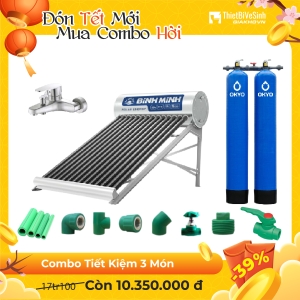 Combo Máy Nước Nóng Năng Lượng Mặt Trời 3 Món Tiết Kiệm Nova Sun CB3MTK01