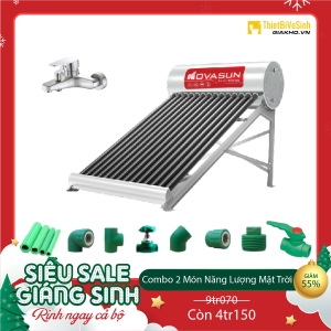 Combo Máy Nước Nóng Năng Lượng Mặt Trời 2 Món Tiết Kiệm Nova Sun CB2MTK01
