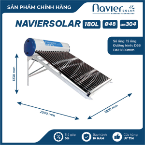 Máy Nước Nóng Năng Lượng Mặt Trời 180L Navier Solar NVS-180L
