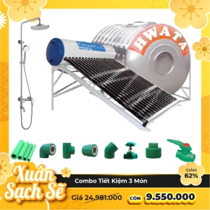 Combo Máy Nước Nóng Năng Lượng Mặt Trời 3 Món Tiết Kiệm Navier Solar CB3MNVS01