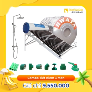 Combo Máy Nước Nóng Năng Lượng Mặt Trời 3 Món Tiết Kiệm Navier Solar CB3MNVS01