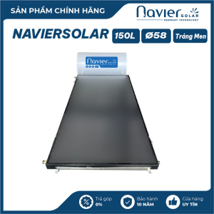Máy Nước Nóng Năng Lượng Mặt Trời Tấm Phẳng Ruột Tráng Men 150L Navier Solar NVS-150LPM