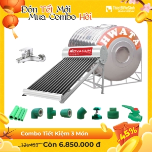 Combo Máy Nước Nóng Năng Lượng Mặt Trời 3 Món Tiết Kiệm Nova Sun CB3MNS01