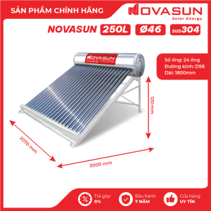 Máy Nước Nóng Năng Lượng Mặt Trời 250L Nova Sun NS-250L