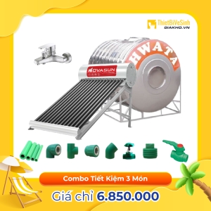 Combo Máy Nước Nóng Năng Lượng Mặt Trời 3 Món Tiết Kiệm Nova Sun CB3MNS01