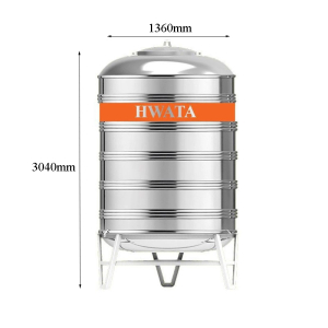 Bồn Nước Inox Hwata 4000L Đứng