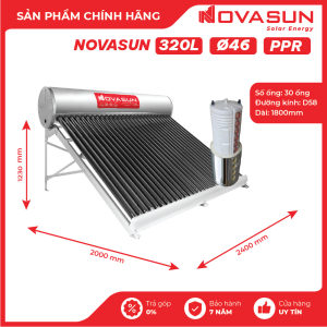 Máy Nước Nóng Năng Lượng Mặt Trời Ruột PPR 320L Nova Sun NS-320LP