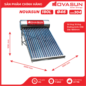  Máy Nước Nóng Năng Lượng Mặt Trời 180L Nova Sun NS-180L