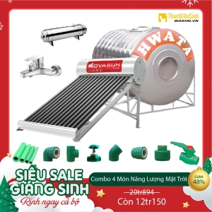 Combo Máy Nước Nóng Năng Lượng Mặt Trời 4 Món Tiết Kiệm Nova Sun CB4MNS02